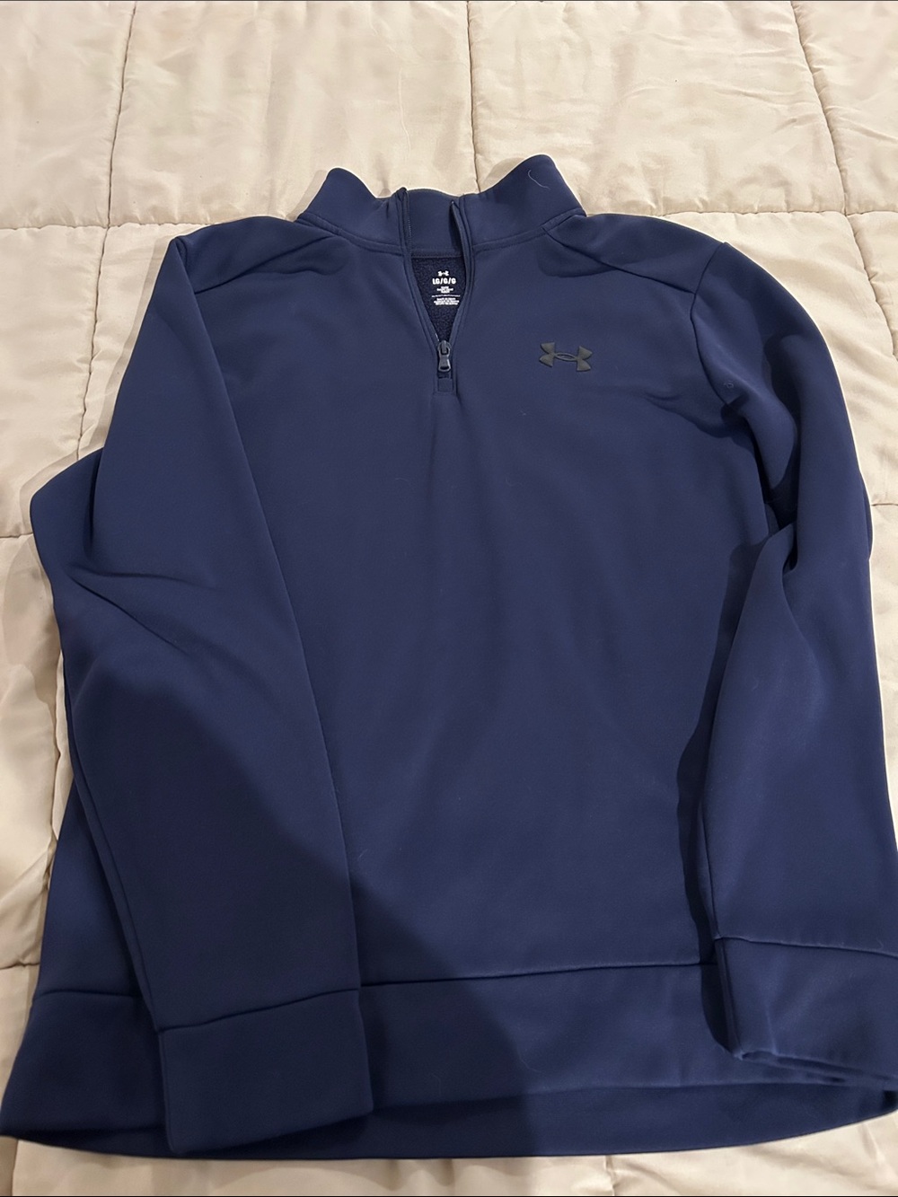 Under Armour quarter zip - navy, size L